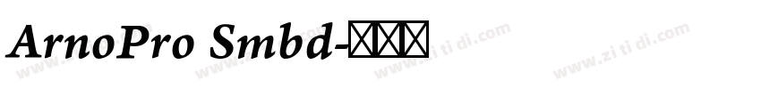 ArnoPro Smbd字体转换